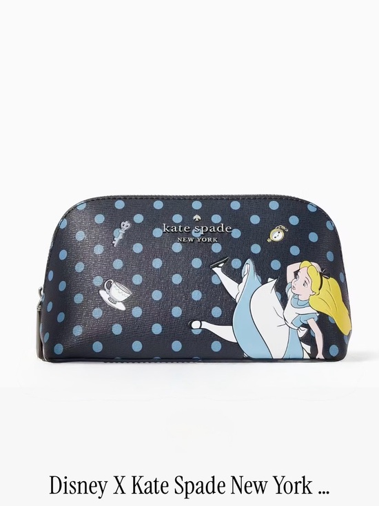kate spade Handbags - DISNEY x KATE SPADE NEW YORK | Alice In Wonderland Small Makeup Bag